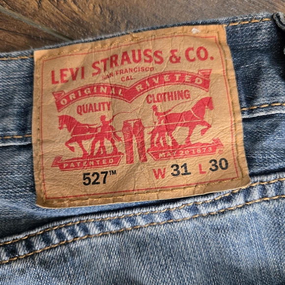 Levi's 527 Slim Boot Cut Lightweight Jeans Medium Wash Size 31x30 - Picture 7 of 12